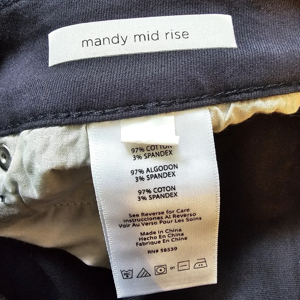 Stitch Fix STS BLUE Mandy Bootcut Mid Rise Black Flare Jeans Women's Size 31